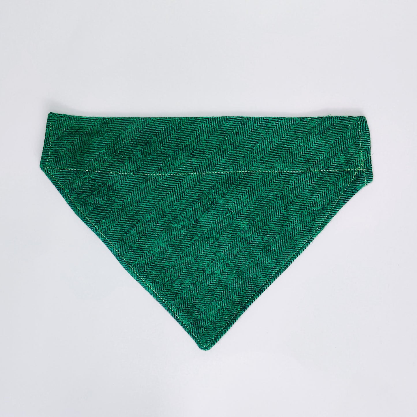 Green Woven Dog Bandana & Cat Bandana