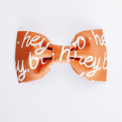 Hey Boo in Orange Dog & Cat Bow Tie/Collar Flower