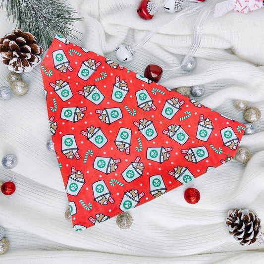 Holiday Pup Cup Dog Bandana & Cat Bandana