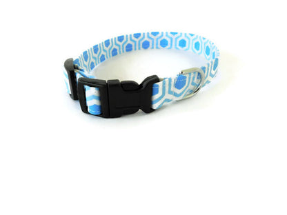 Blue Honeycomb Collar - Charlotte's Pet