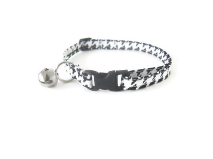 Black and White Houndstooth Collar - Charlotte's Pet