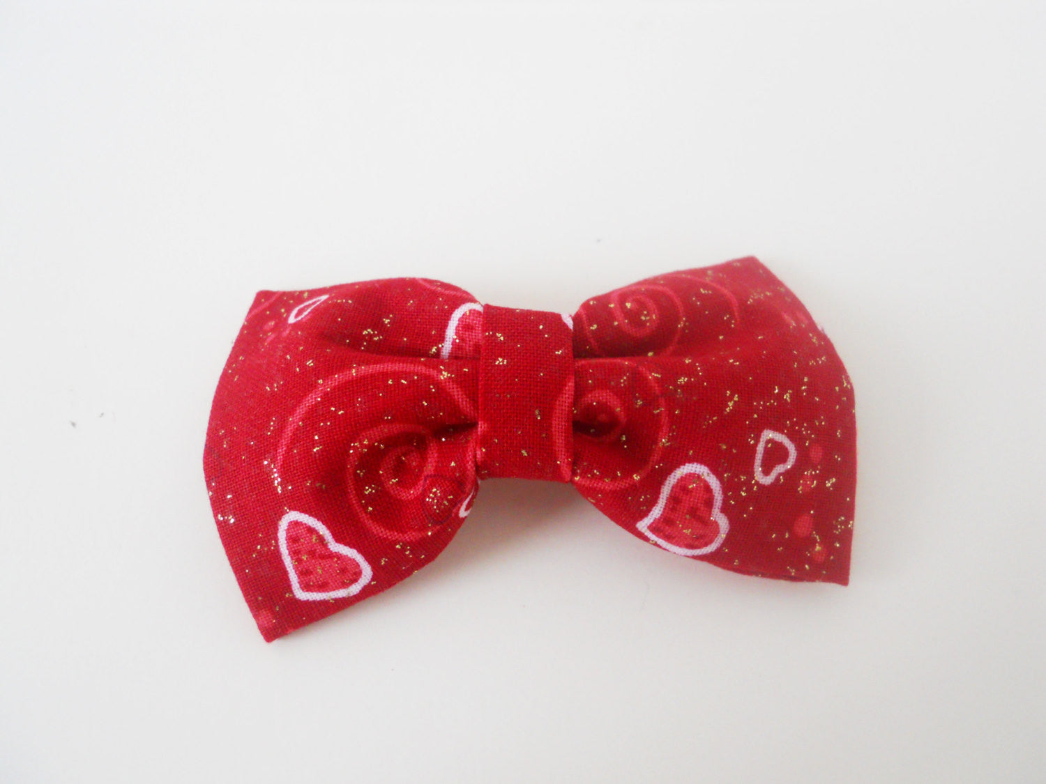 Red Valentine Bow Tie/Flower - Charlotte's Pet