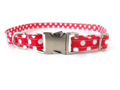 Red Polka Dot Collar - Charlotte's Pet