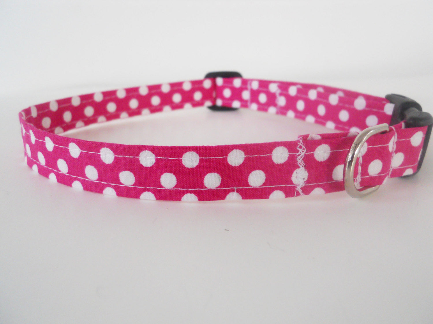 Pink Polka Dot Collar - Charlotte's Pet