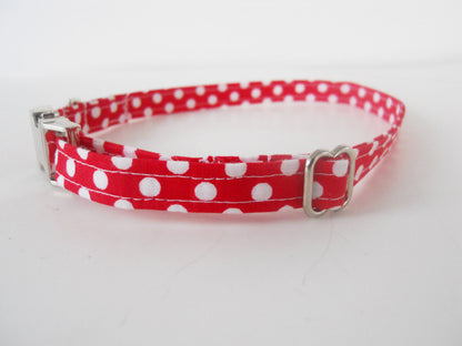 Red Polka Dot Collar - Charlotte's Pet