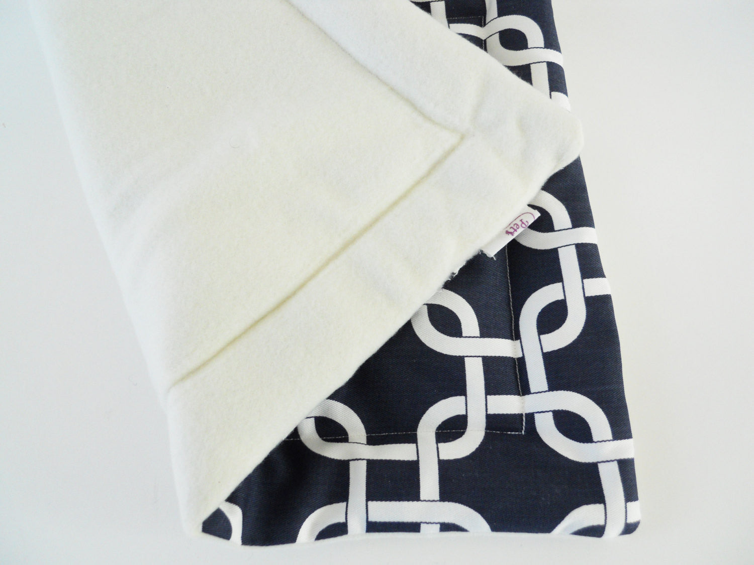 Navy and White Geometric Crate Mat - Charlotte's Pet