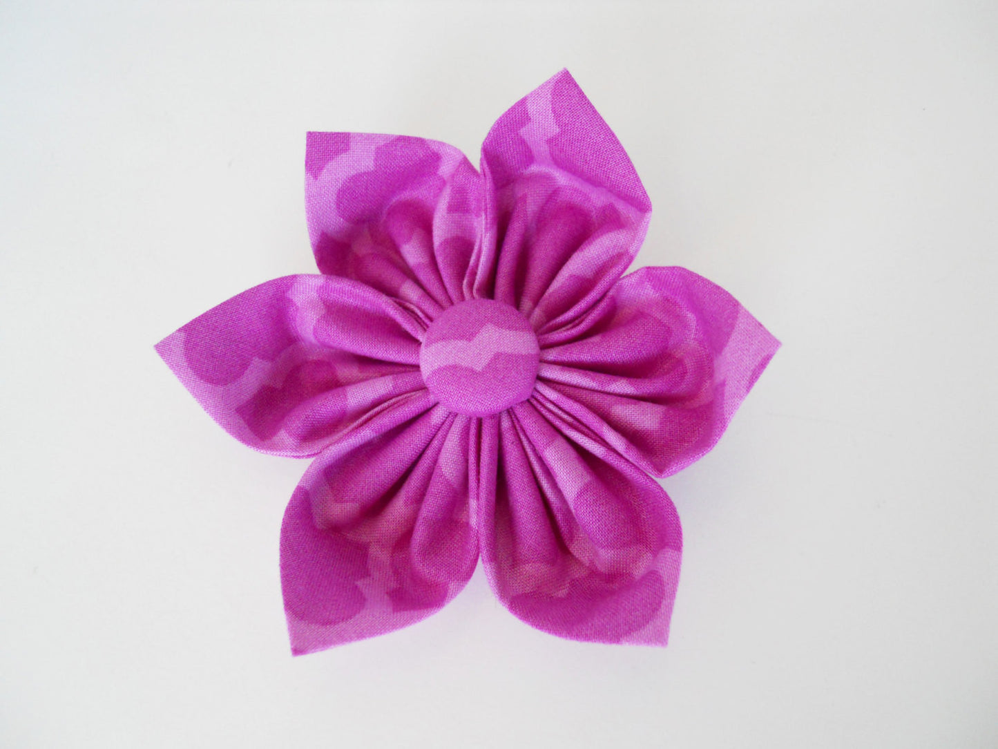 Purple Quatrefoil Bow Tie/Flower - Charlotte's Pet