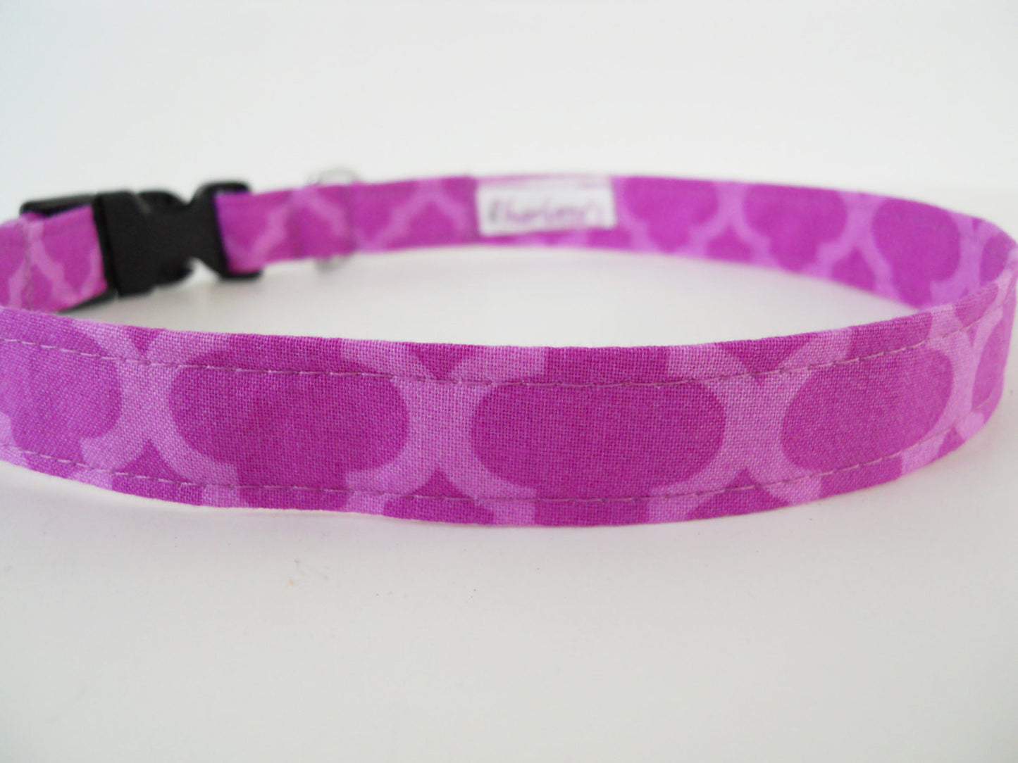 Purple Quatrefoil Collar - Charlotte's Pet
