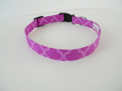 Purple Quatrefoil Collar - Charlotte's Pet