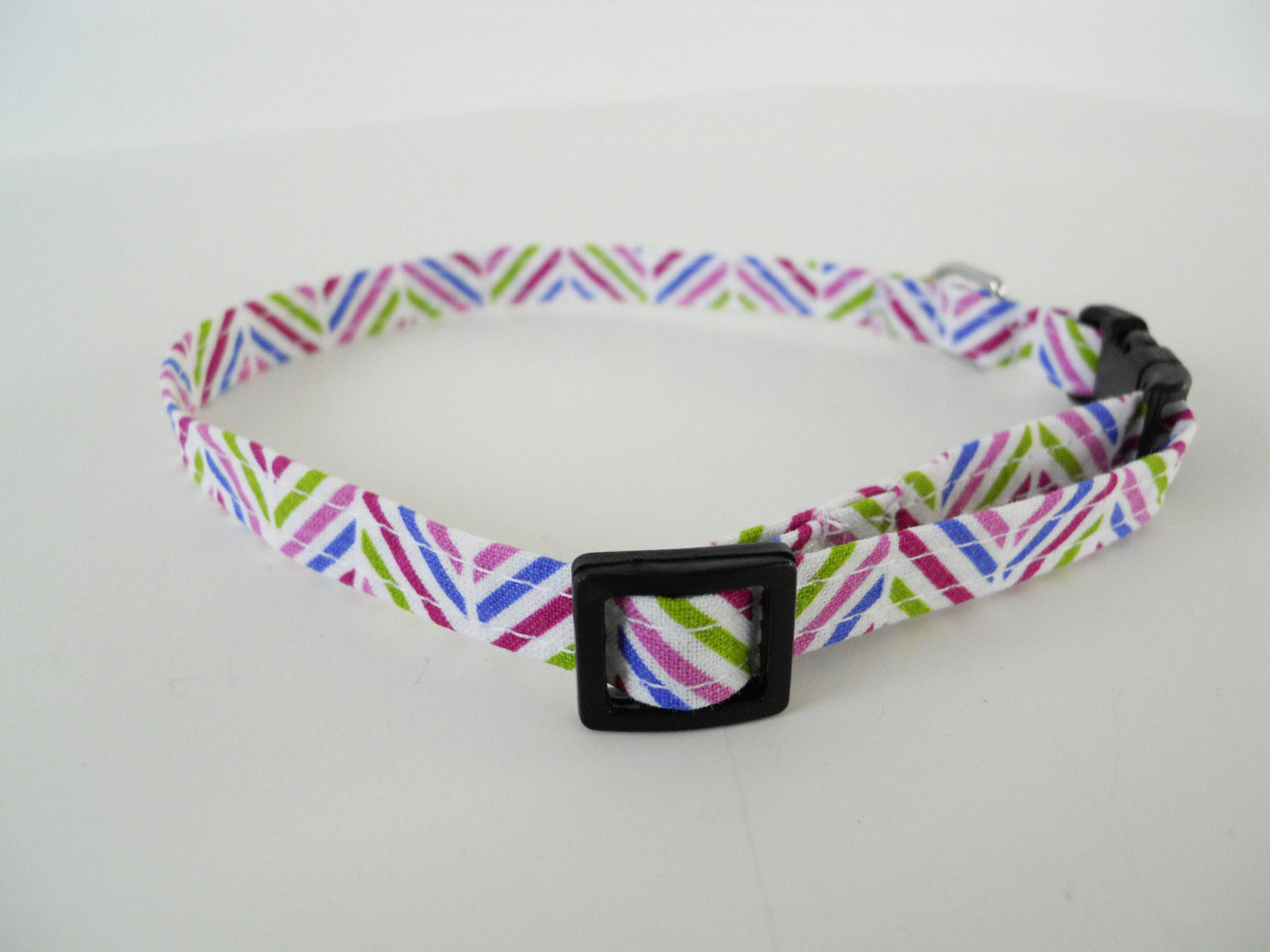 Purple Multicolor Herringbone Collar - Charlotte's Pet