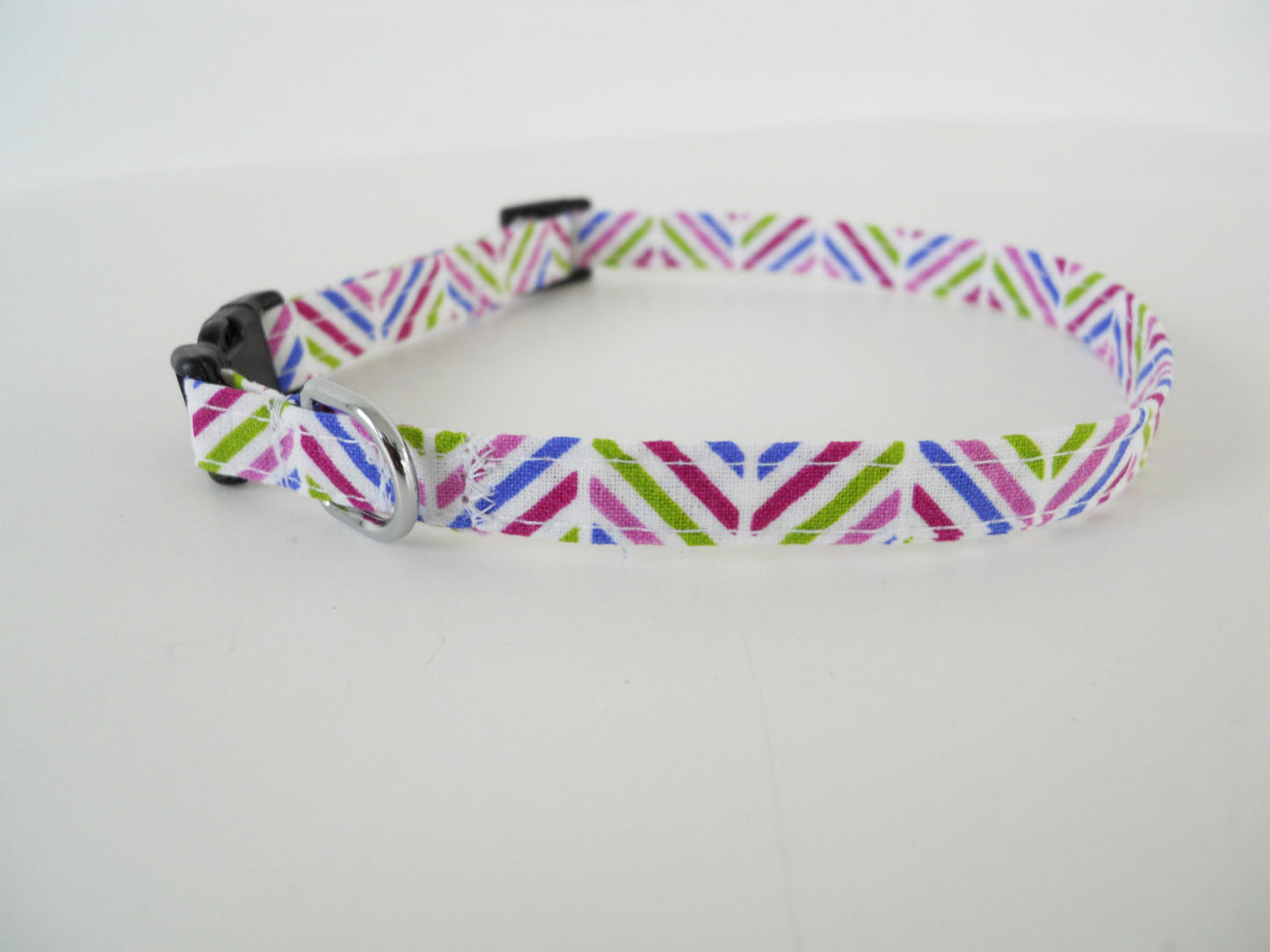 Purple Multicolor Herringbone Collar - Charlotte's Pet
