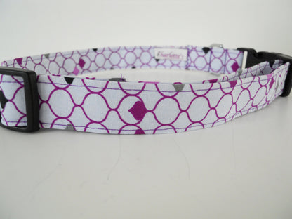 White and Purple Collar - Charlotte's Pet
