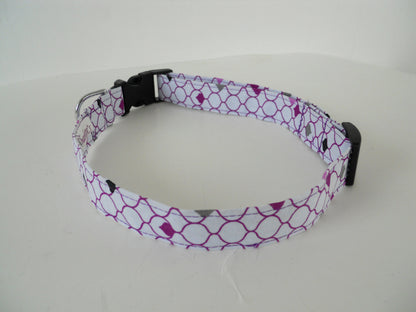 White and Purple Collar - Charlotte's Pet