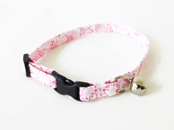 Pink Faux Lace Collar - Charlotte's Pet