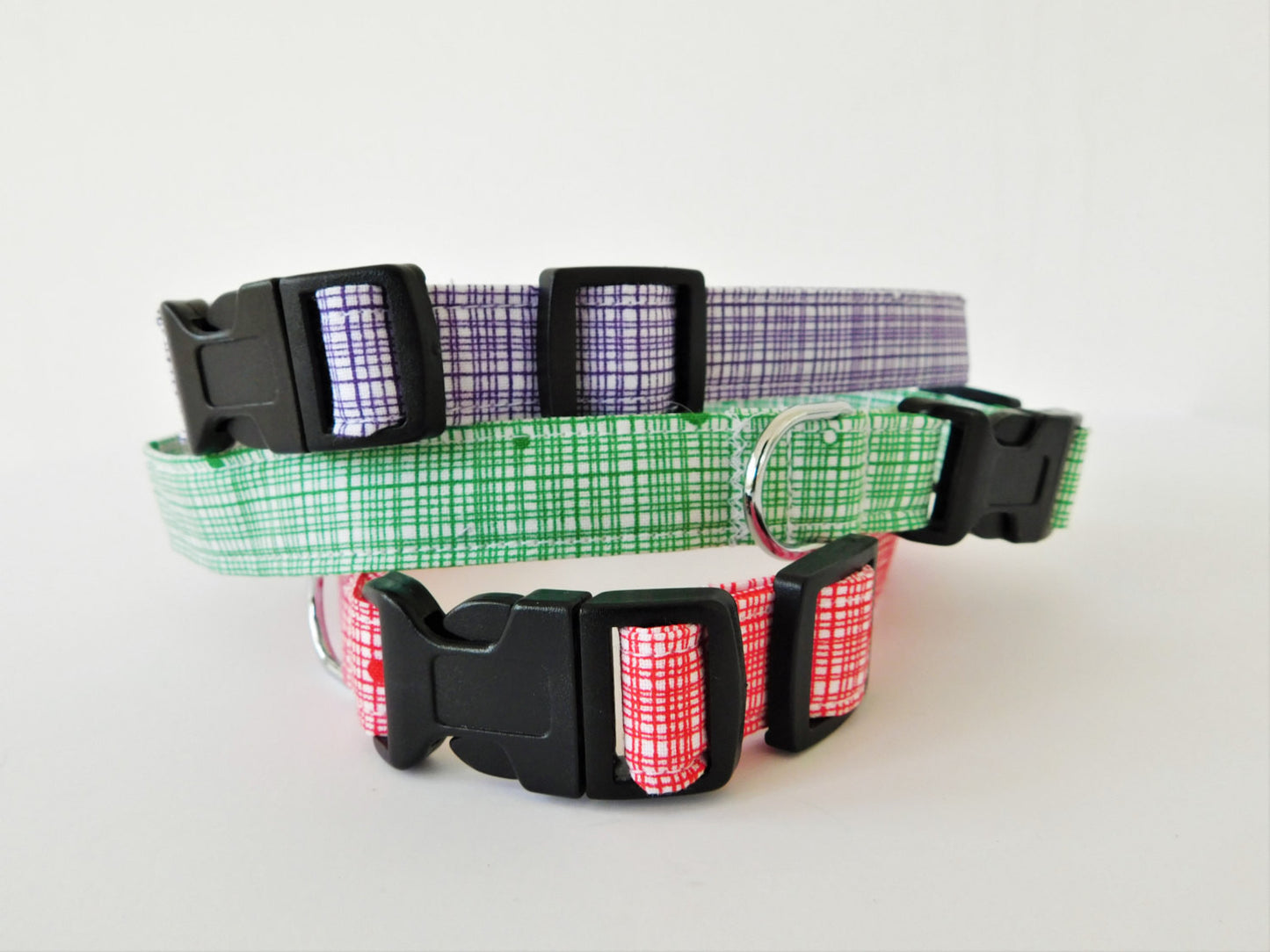 Purple Crosshatch Collar - Charlotte's Pet