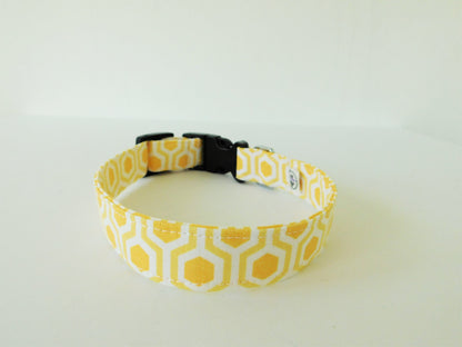 Yellow Honeycomb Collar - Charlotte's Pet