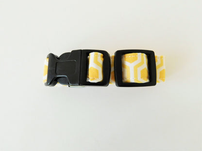 Yellow Honeycomb Collar - Charlotte's Pet