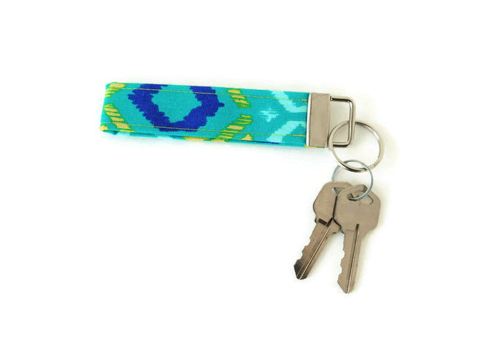 Teal Key Fob Wristlet - Charlotte's Pet