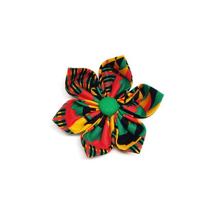 Juneteenth Dog & Cat Bow Tie/ Collar Flower