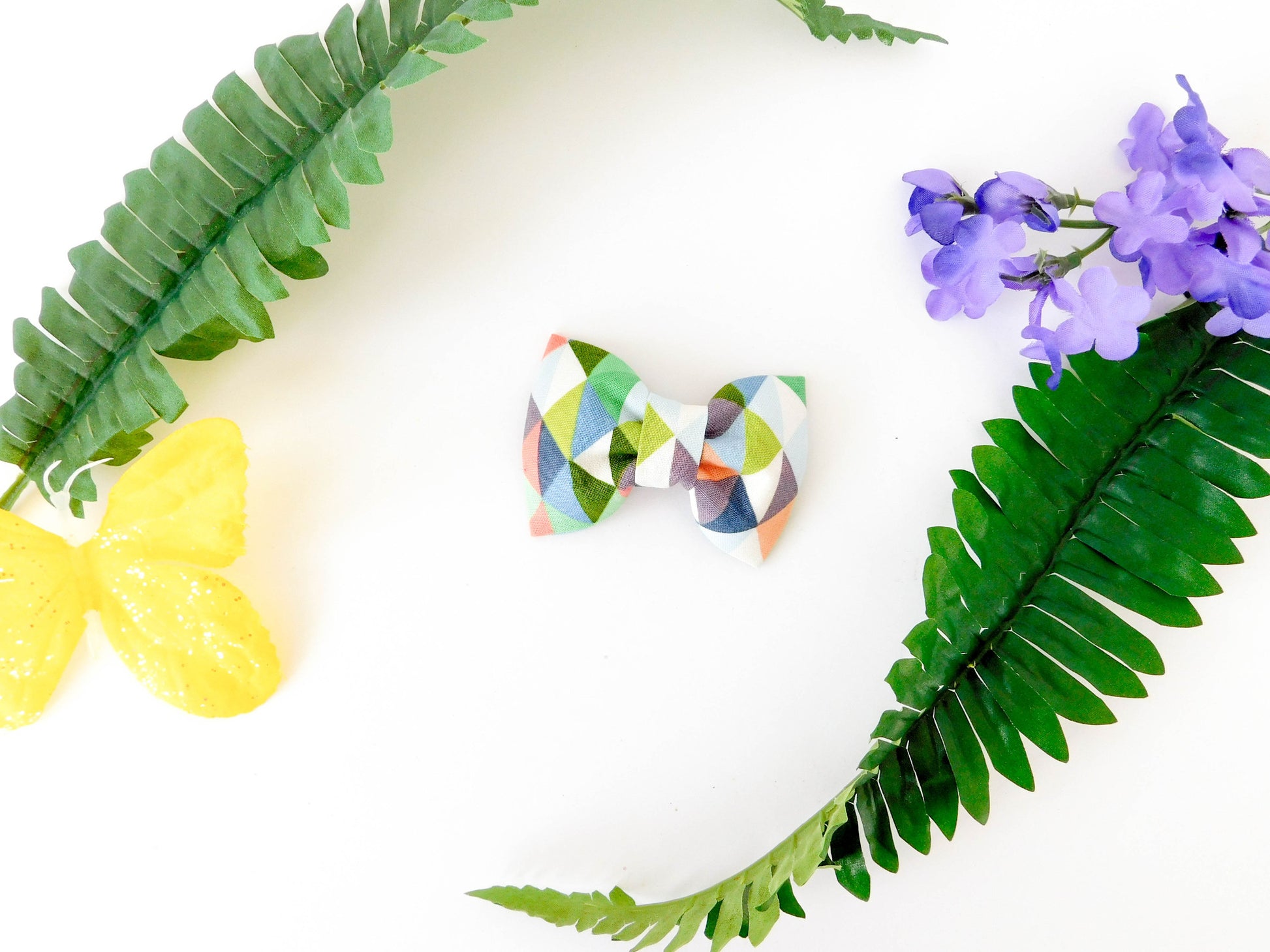 Multicolor Triangle Bow Tie/Flower - Charlotte's Pet