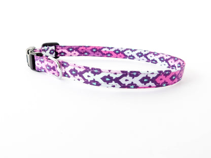 Purple Ikat Collar - Charlotte's Pet