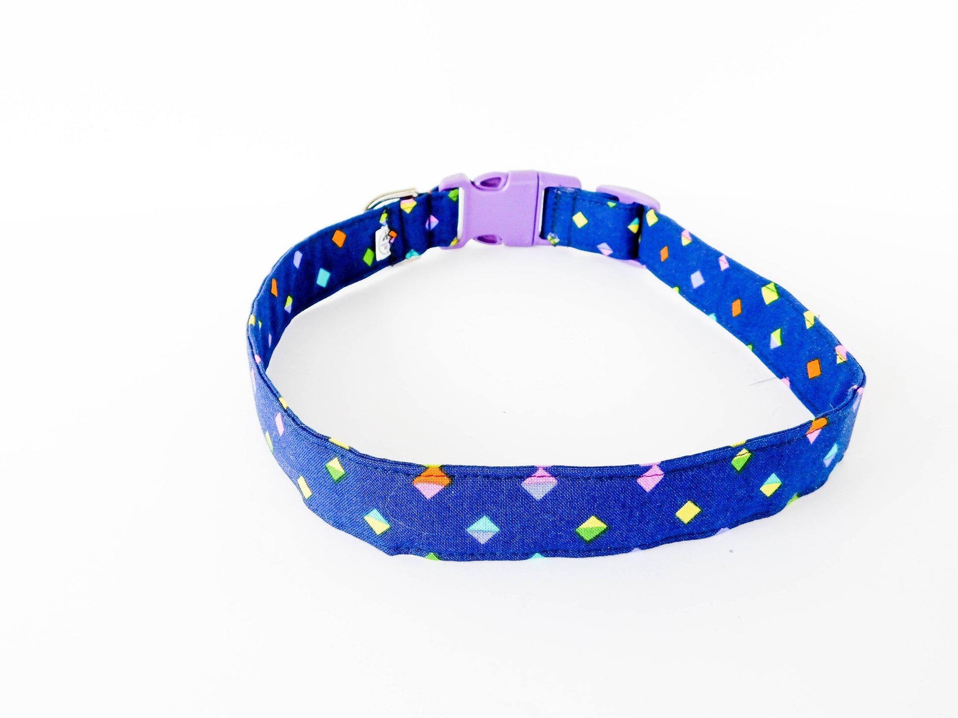 Navy Blue Diamond Collar - Charlotte's Pet