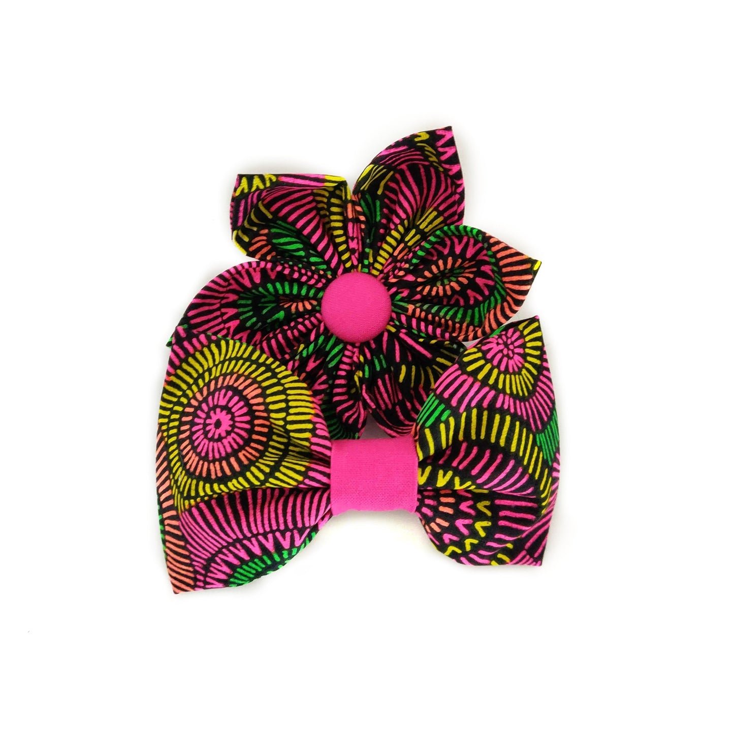 Night Fireworks Collar Flower/Bow Tie