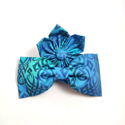 Ocean Scrolls Collar Flower/Bow Tie
