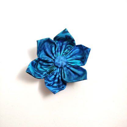 Ocean Scrolls Collar Flower/Bow Tie