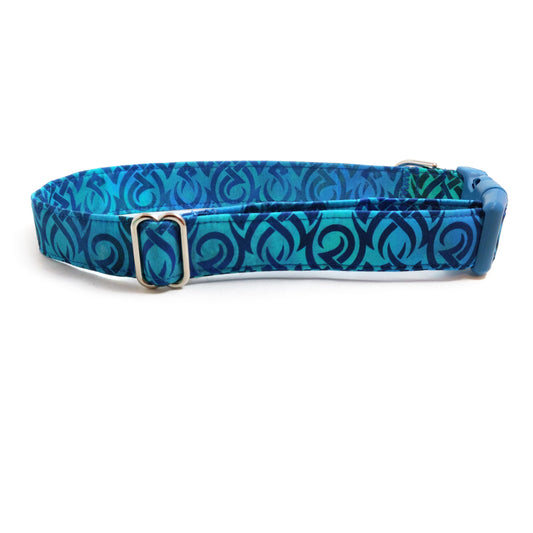 Ocean Scrolls Dog Collar/ Cat Collar