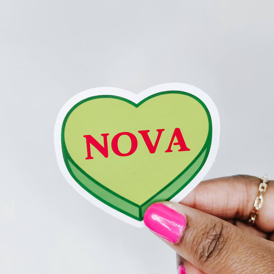 Pet Name Conversation Heart Sticker