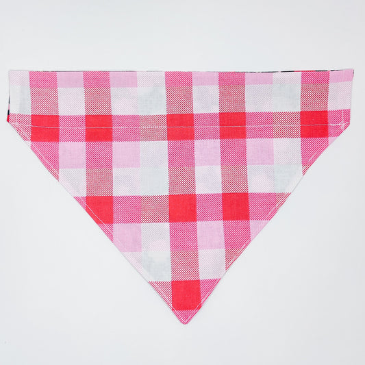 V-Day Plaid Dog Bandana & Cat Bandana