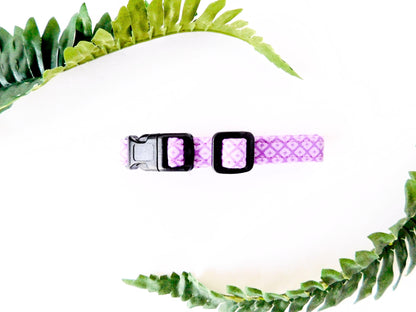 Purple Diamond Print Collar - Charlotte's Pet