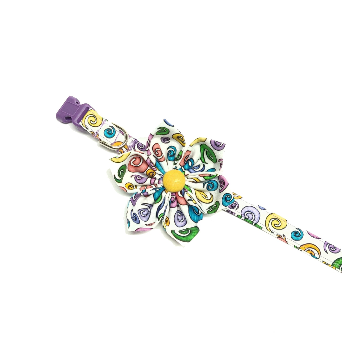Rainbow Swirls Dog Collar/ Cat Collar