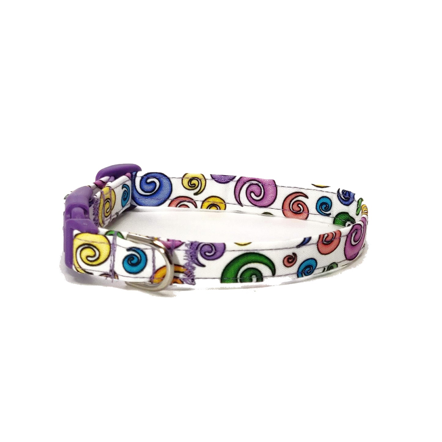 Rainbow Swirls Dog Collar/ Cat Collar