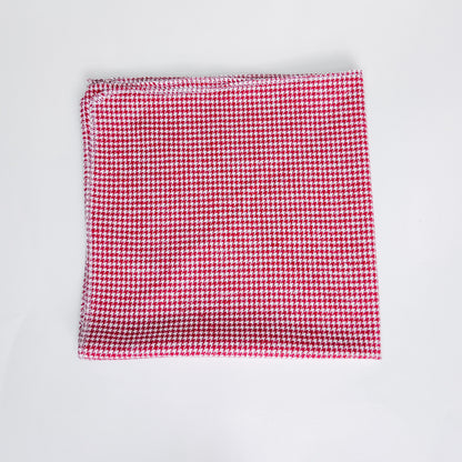 Red Houndstooth Dog Bandana & Cat Bandana