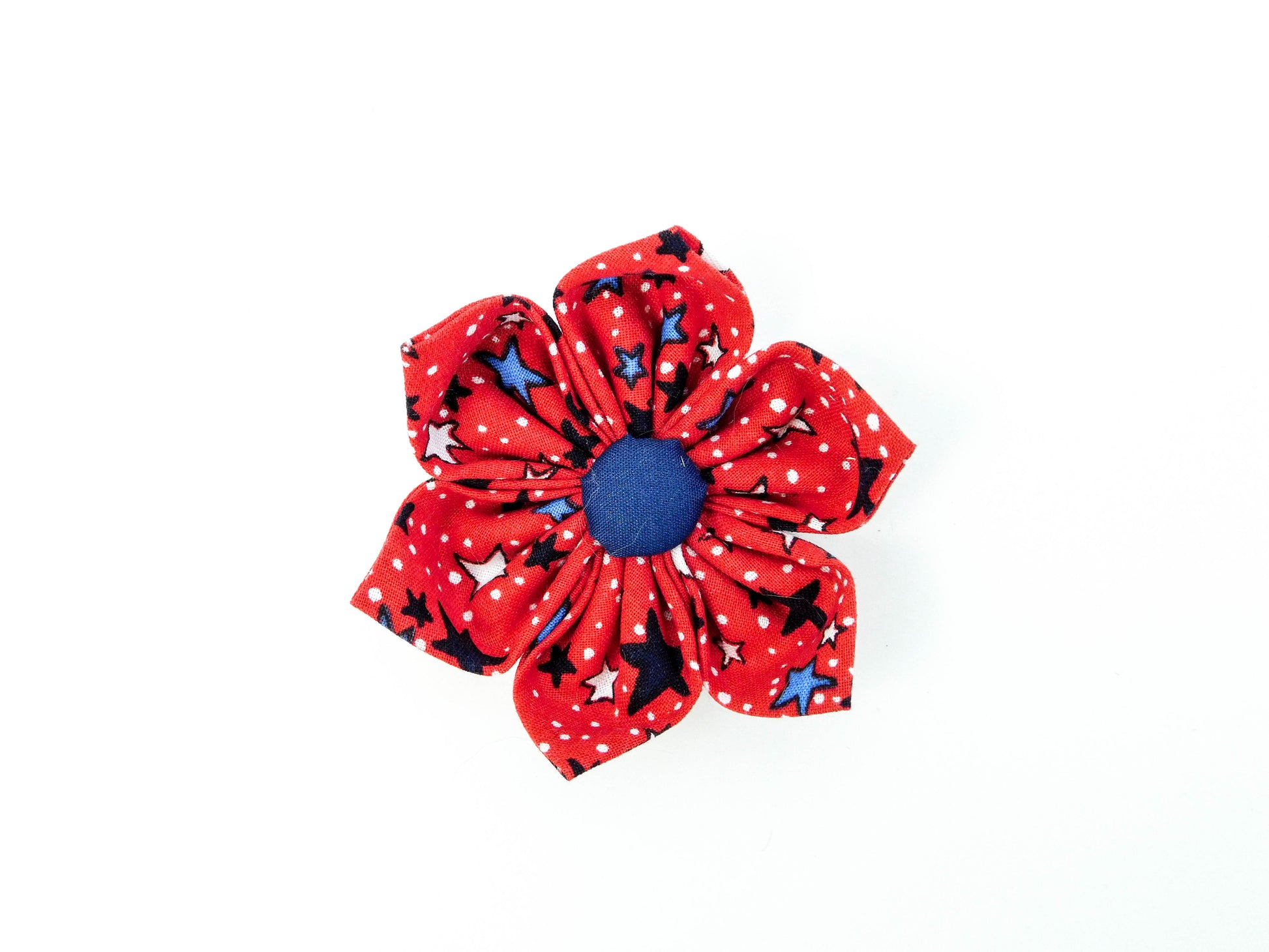 Red Stars Bow Tie/Flower - Charlotte's Pet
