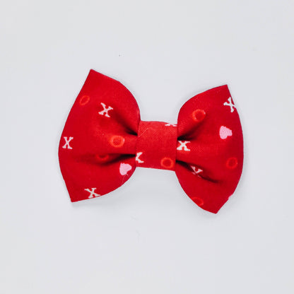 XOXO Red Valentine Dog & Cat Bow Tie/Collar Flower