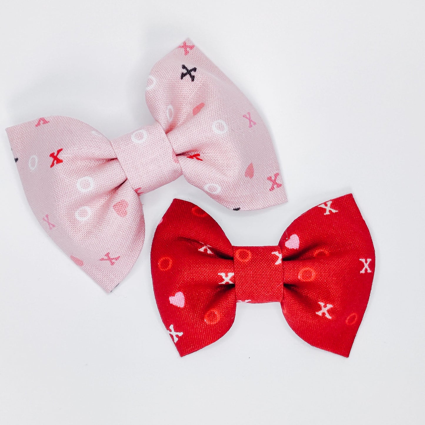XOXO Pink Valentine Dog & Cat Bow Tie/Collar Flower