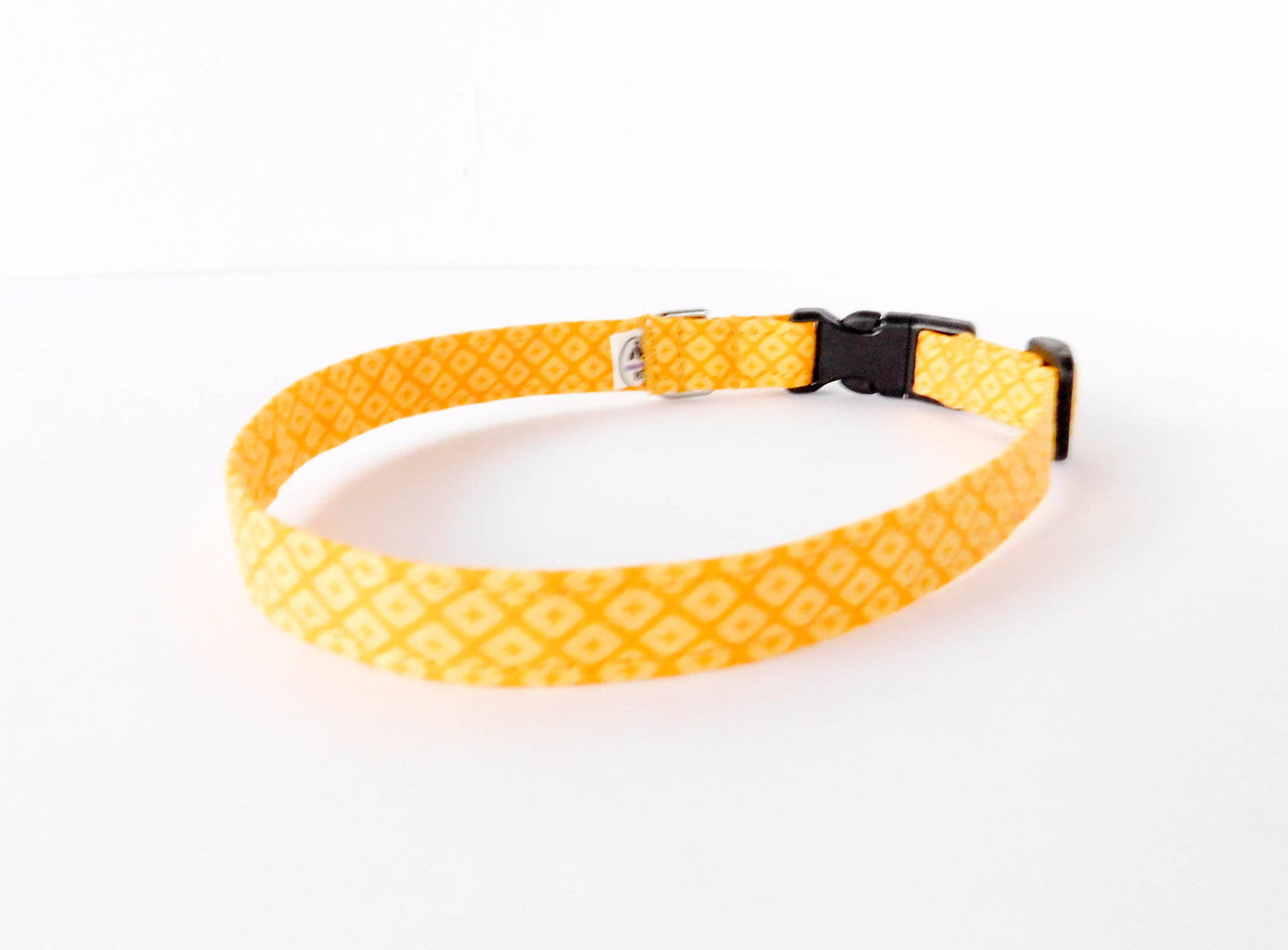 Yellow Diamond Print Collar - Charlotte's Pet