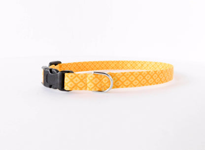 Yellow Diamond Print Collar - Charlotte's Pet