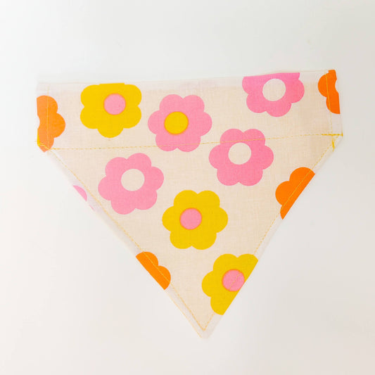 Yellow Groovy Daisies Dog Bandana & Cat Bandana